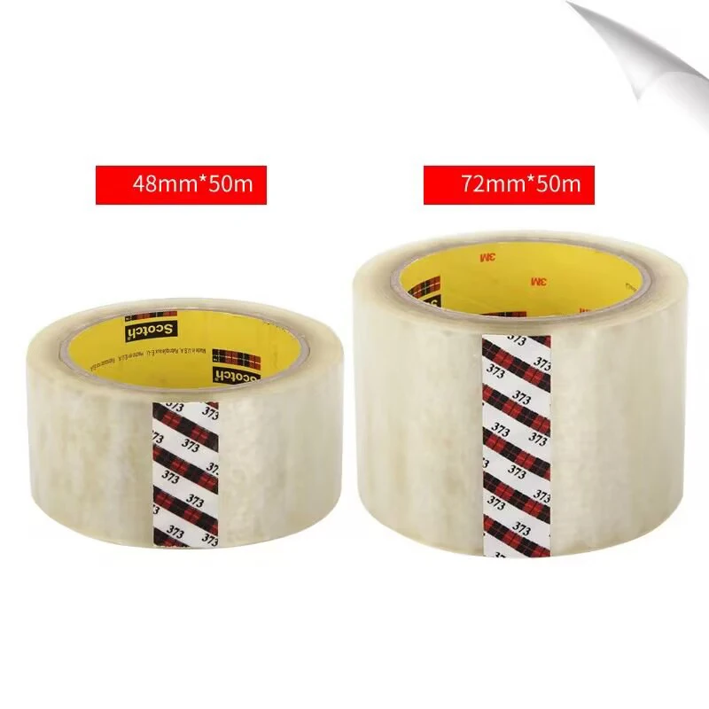 3M Box Sealing Tape 373 Clear Packing Tape Adhesive Tape for Box Carton Sealing Packaging OPP Mounting 48/72mm*50m/Roll
3M Box Sealing Tape 373 Clear Packing Tape Adhesive Tape for Box Carton Sealing Packaging OPP Mounting 48/72mm*50m/Roll