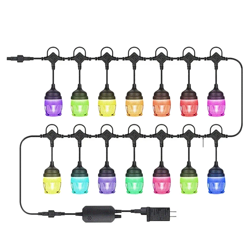 12 LED Light String RGB Hanging Bluetooth Music Light String APP Remote Control Light EU Plug
12 LED Light String RGB Hanging Bluetooth Music Light String APP Remote Control Light EU Plug