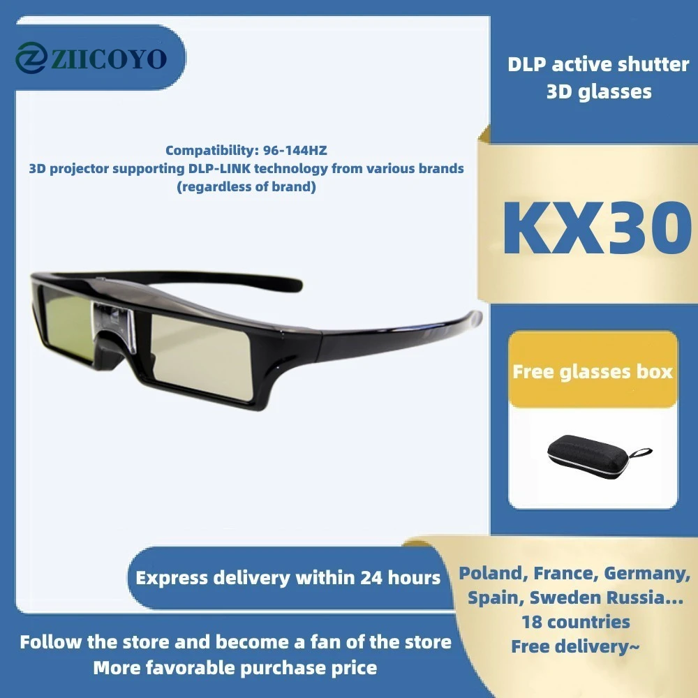 DLP Active Shutter Type 3D Glasses, 3D Projectors Supporting Various Brands of DLP-LINK Technology (Regardless of Brand)
DLP Active Shutter Type 3D Glasses, 3D Projectors Supporting Various Brands of DLP-LINK Technology (Regardless of Brand)
