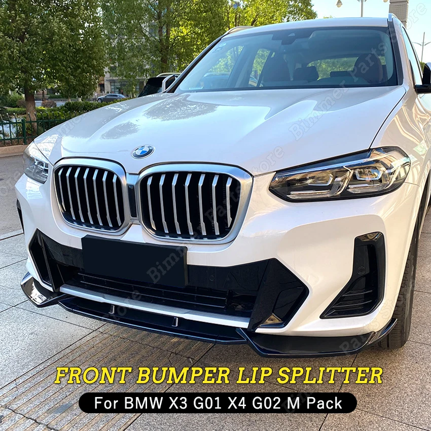Front Bumper Splitter Lip Spoiler Diffuser Guard Body Kit For BMW X3 G01 X4 G02 ix3 G08 M Pack 2021 2022+ Tuning Gloss Black
Front Bumper Splitter Lip Spoiler Diffuser Guard Body Kit For BMW X3 G01 X4 G02 ix3 G08 M Pack 2021 2022+ Tuning Gloss Black