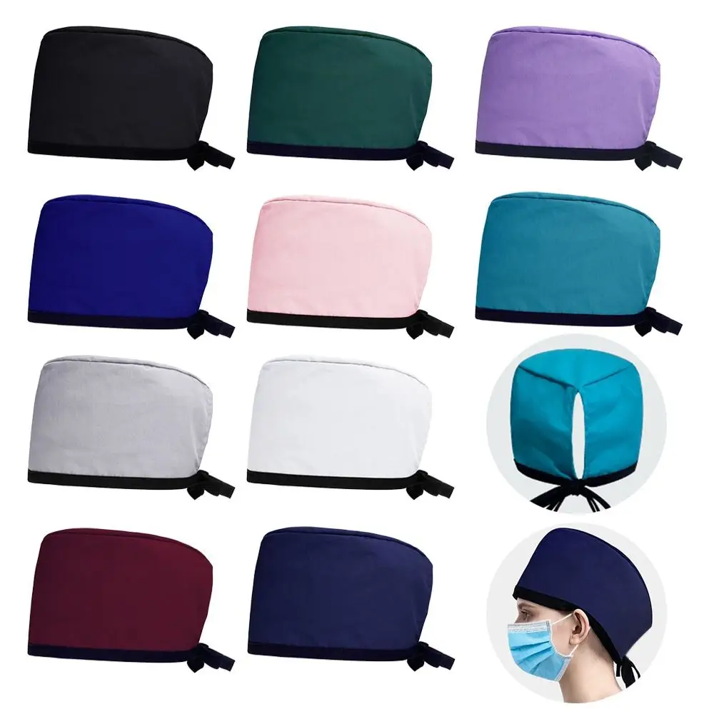 Шапка для кормления лабораторная однотонная, регулируемый скраб для медсестры 
Шапка для кормления лабораторная однотонная, регулируемый скраб для медсестры