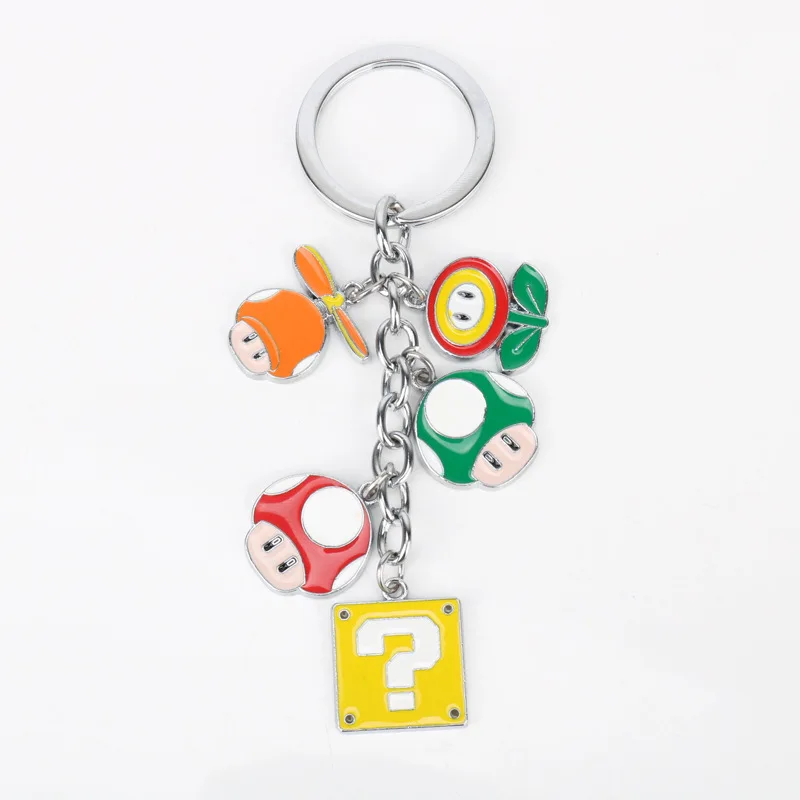 Super Mario Bros Cartoon Metal Keychain Mario Mushroom Anime Figures Toys Doll Pendants Bag Pendants Creative Keychain Kids Gift
Super Mario Bros Cartoon Metal Keychain Mario Mushroom Anime Figures Toys Doll Pendants Bag Pendants Creative Keychain Kids Gift