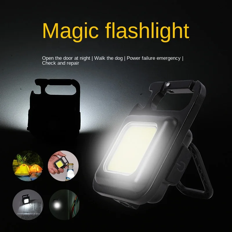 Multifunctional Mini LED Torch Work Light Portable Torch Keychain USB Rechargeable Outdoor CampingGear Small Light Bottle Opener
Multifunctional Mini LED Torch Work Light Portable Torch Keychain USB Rechargeable Outdoor CampingGear Small Light Bottle Opener