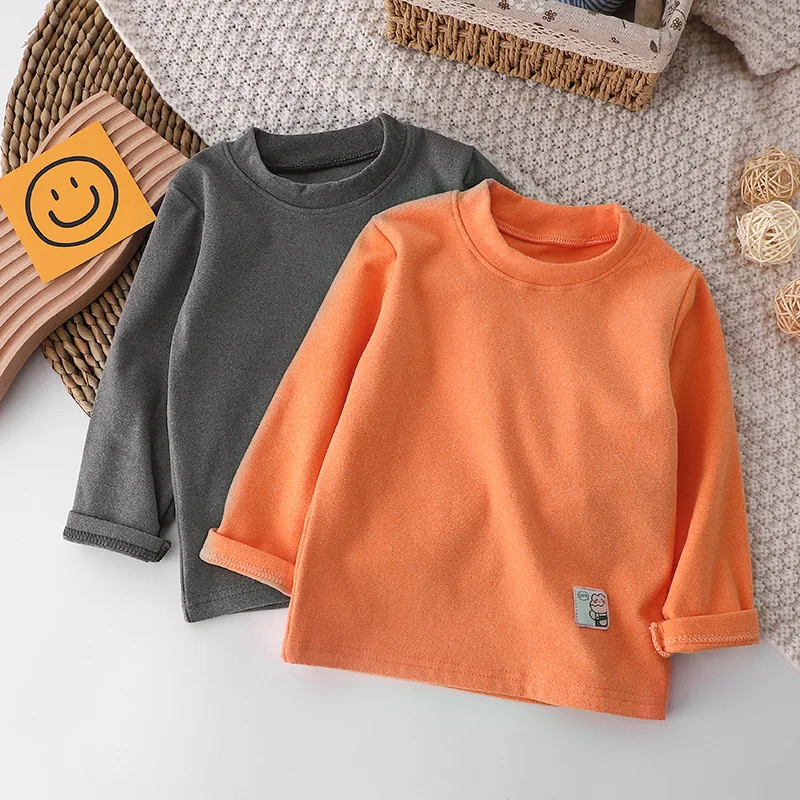 2022 Autumn New Children Shirts Boys Girls Warm Loose Soft Fashion Solid Color Simple Cotton Long Sleeve Half Turtleneck Top
2022 Autumn New Children Shirts Boys Girls Warm Loose Soft Fashion Solid Color Simple Cotton Long Sleeve Half Turtleneck Top