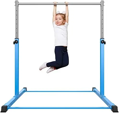 Fun Gymnastics Bar for Kids Ages 3-15 for Home - Steel Construction, Anti-Slip, Easy to Assemble, 3' to 5' Adjustable H Weight
Fun Gymnastics Bar for Kids Ages 3-15 for Home - Steel Construction, Anti-Slip, Easy to Assemble, 3' to 5' Adjustable H Weight