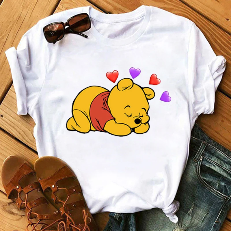 Disney Cartoon Winnie the Pooh Love Graphic Printed Christmas Women T-shirt Unisex Fashion Short Sleeve Tshirts Girls Tops Tee
Disney Cartoon Winnie the Pooh Love Graphic Printed Christmas Women T-shirt Unisex Fashion Short Sleeve Tshirts Girls Tops Tee