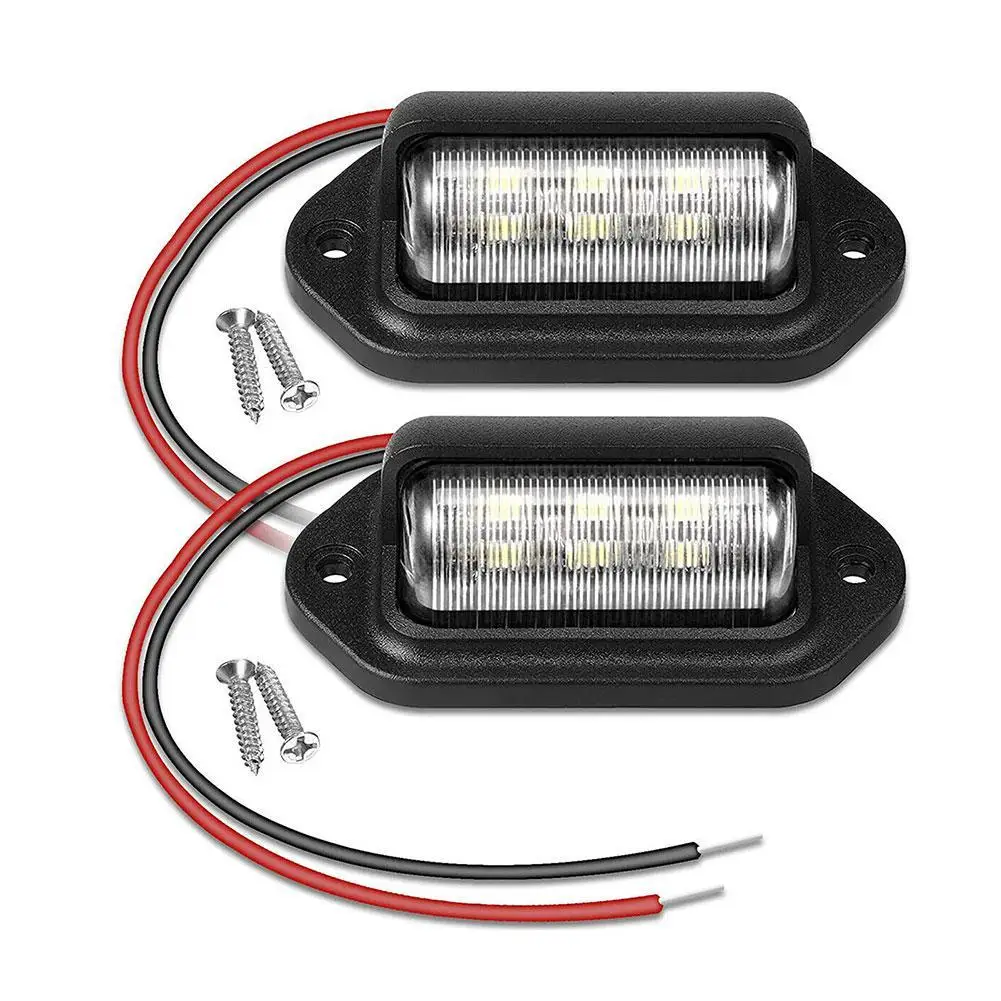 2pc 6 LED License Number Plate Lights Taillight Cargo Trunk Courtesy Tag Step Lamp Bulbs White Car Truck SUV RV Trailer Van Boat
2pc 6 LED License Number Plate Lights Taillight Cargo Trunk Courtesy Tag Step Lamp Bulbs White Car Truck SUV RV Trailer Van Boat