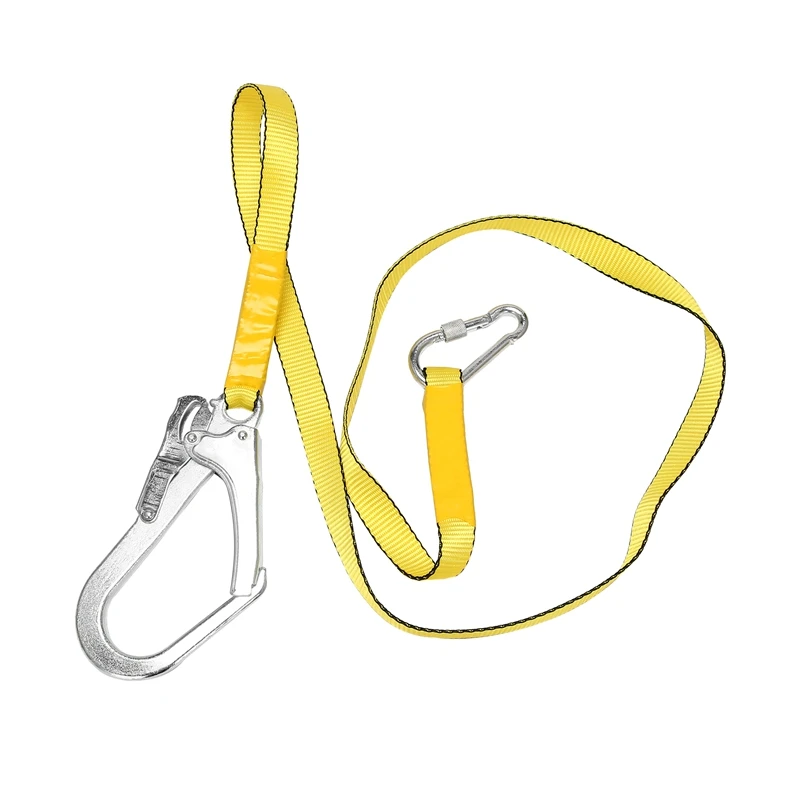 Safety Lanyard, Outdoor Climbing Harness Belt Lanyard Fall Protection Rope With Large Snap Hooks, Carabineer
Safety Lanyard, Outdoor Climbing Harness Belt Lanyard Fall Protection Rope With Large Snap Hooks, Carabineer