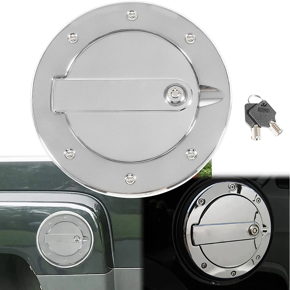 Chuang Qian Billet Aluminum Chrome Fuel Door Locking Gas Tank Cap Cover for Hummer H3 H3T 2006-2010 Exterior Accessories Sliver
Chuang Qian Billet Aluminum Chrome Fuel Door Locking Gas Tank Cap Cover for Hummer H3 H3T 2006-2010 Exterior Accessories Sliver