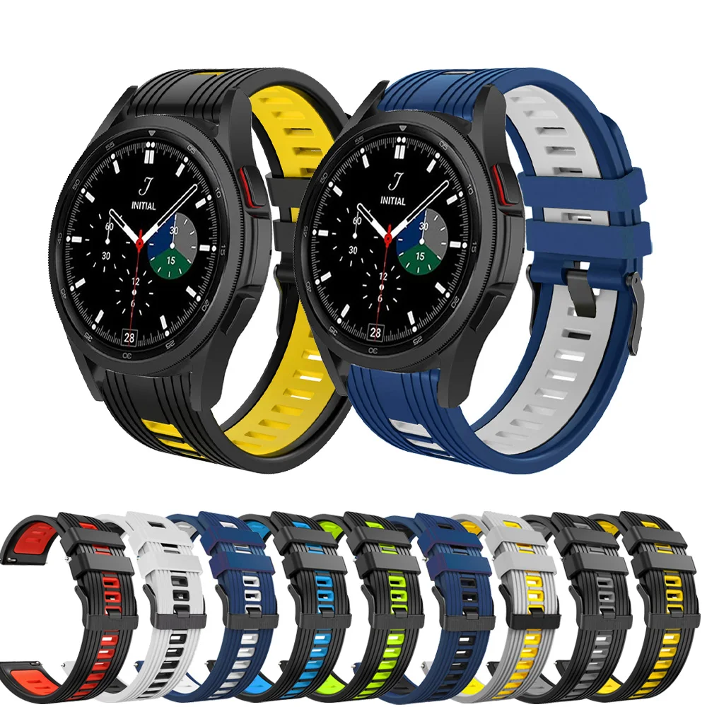 20mm New Silicone Sport Strap For Samsung Galaxy Watch 4 40mm 44mm/Watch 4 Classic 42mm 46mm Bracelet Replacement Correa Band
20mm New Silicone Sport Strap For Samsung Galaxy Watch 4 40mm 44mm/Watch 4 Classic 42mm 46mm Bracelet Replacement Correa Band