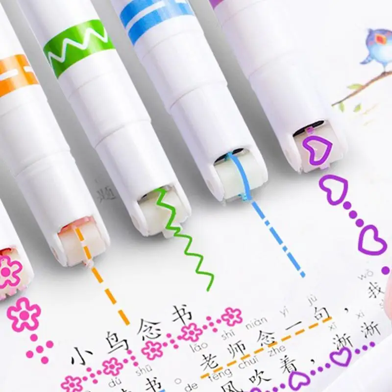 Line Shaped Highlighter Pens Multi Colorful Roller Tip Curve Liner Marker Highlighter Novelty Stationery School
Line Shaped Highlighter Pens Multi Colorful Roller Tip Curve Liner Marker Highlighter Novelty Stationery School