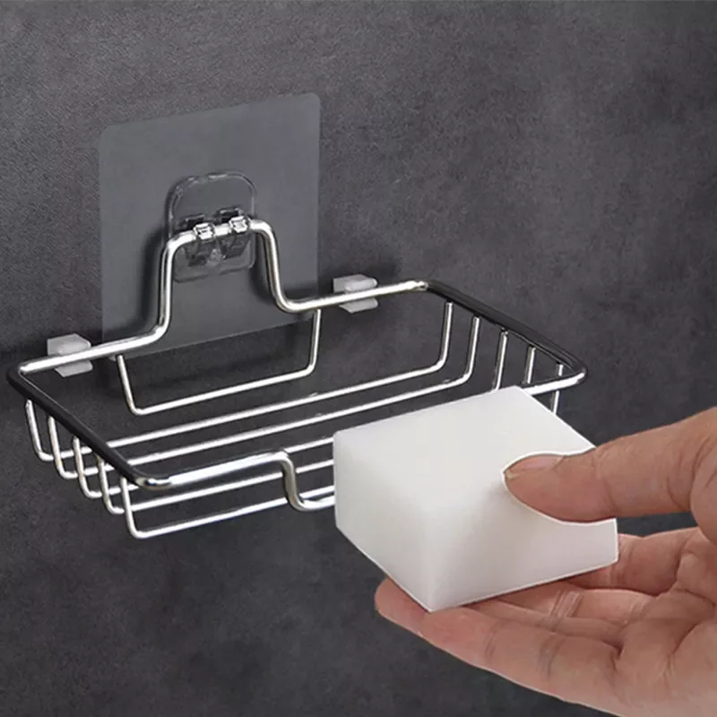 Newest Soap Holder Rack Wall Mounted Soap Holder Stainless Steel Soap Sponge Dish Bathroom Accessories Soap Dishes Self Adhesive
Newest Soap Holder Rack Wall Mounted Soap Holder Stainless Steel Soap Sponge Dish Bathroom Accessories Soap Dishes Self Adhesive
