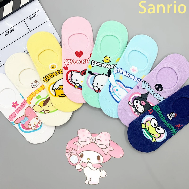 Sanrio Anime Hello Kitty Kuromi Kawaii Socks Children Spring and Summer Cute and Sweet Cartoon My Melody Invisible Boat Socks
Sanrio Anime Hello Kitty Kuromi Kawaii Socks Children Spring and Summer Cute and Sweet Cartoon My Melody Invisible Boat Socks