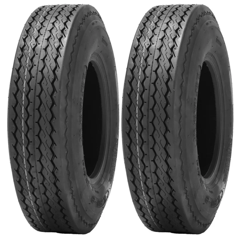 

Set Of 2 4.80-8 Trailer Tires Heavy Duty 6Ply 4.80x8 Trailer Tires