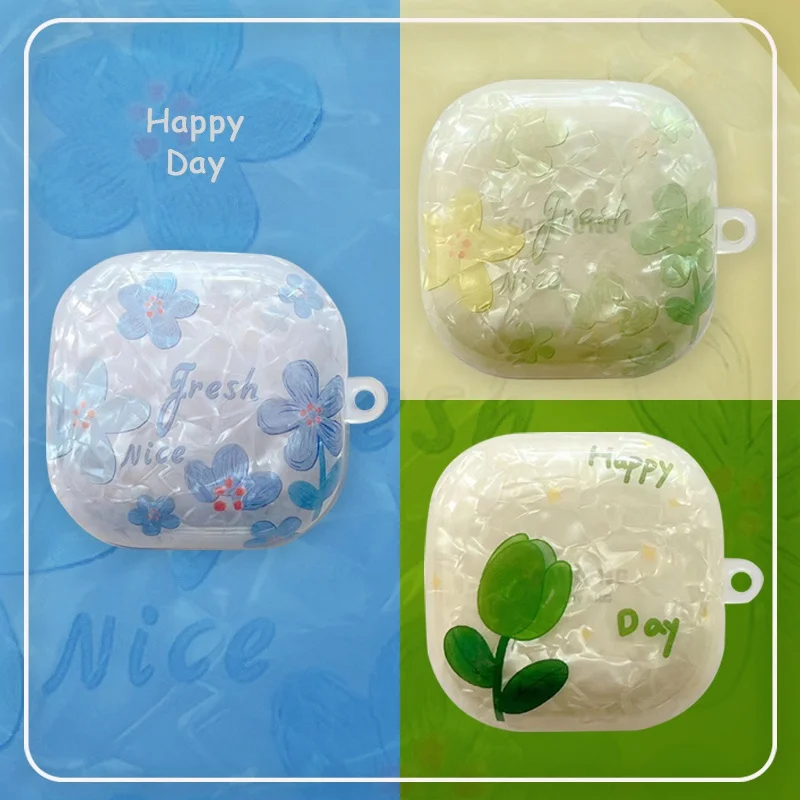 For Samsung Buds Live Simple Flower Cover For Buds 2 Pro Cute Tulips Shell Pattern Protective Case For Buds Pro INS Smile shell
For Samsung Buds Live Simple Flower Cover For Buds 2 Pro Cute Tulips Shell Pattern Protective Case For Buds Pro INS Smile shell