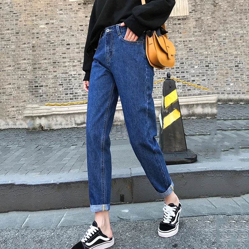 Women Jeans Denim Pants High Waist Harem Mom Jeans Spring Autumn Thin Blue Jeans For Women Streetwear White Black
Women Jeans Denim Pants High Waist Harem Mom Jeans Spring Autumn Thin Blue Jeans For Women Streetwear White Black