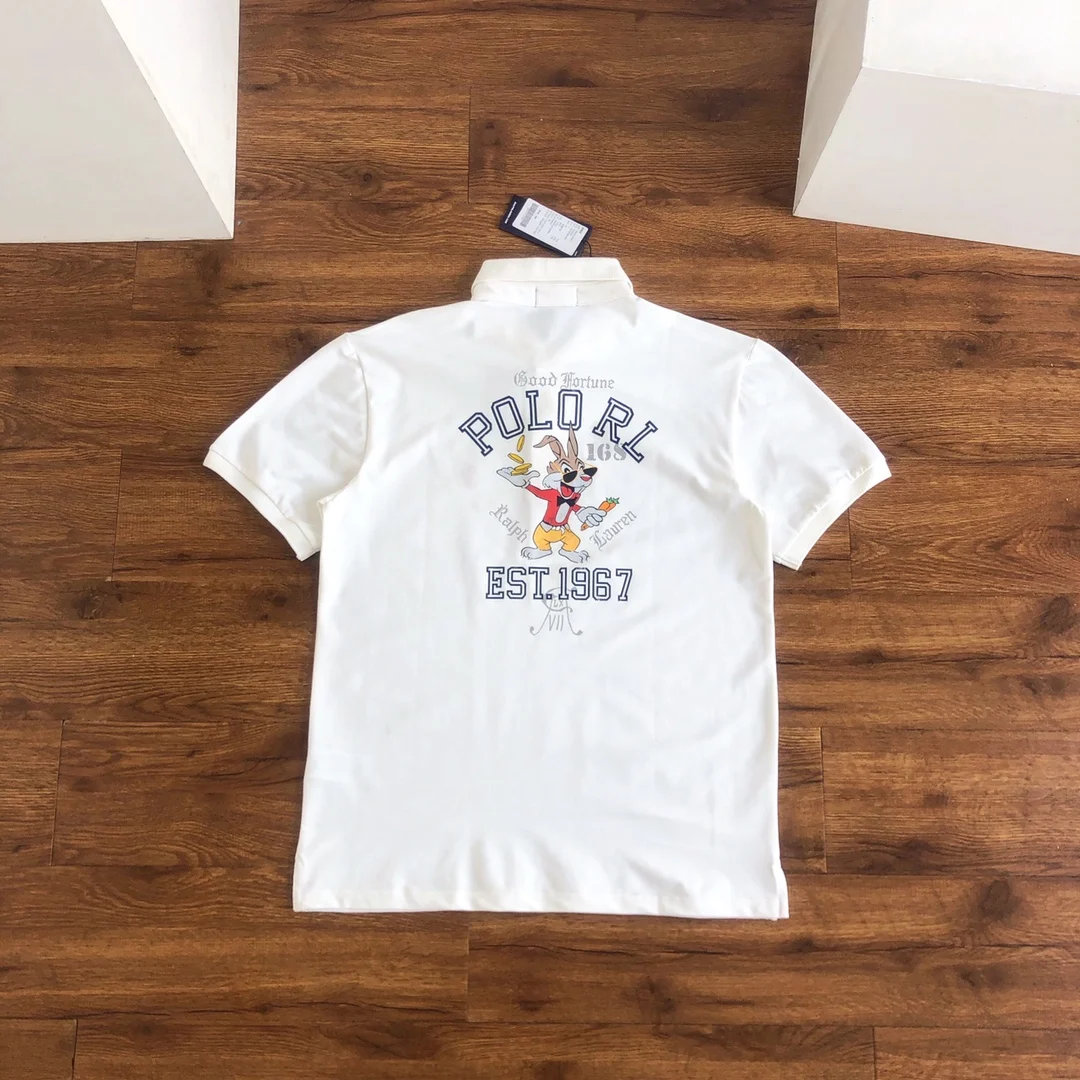 New Laurens Men Women Summer Fashion Polo Ralphs Embroidery Rabbit Color Standard Short-sleeved Round Neck Solid Color T-shirt
New Laurens Men Women Summer Fashion Polo Ralphs Embroidery Rabbit Color Standard Short-sleeved Round Neck Solid Color T-shirt