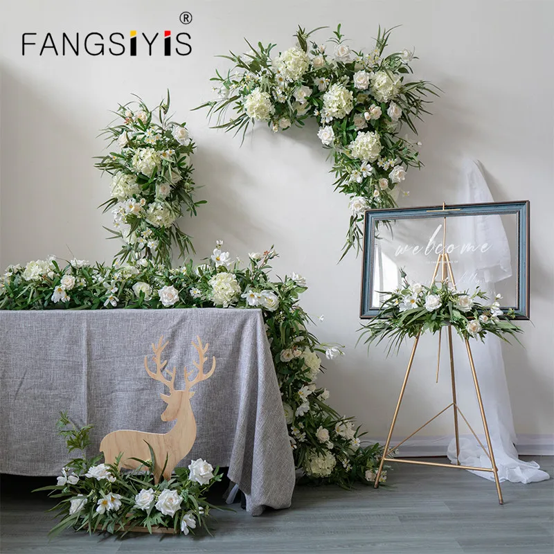 Custom White Flower Row Runner Wedding Arch Background Wall Decor Artificial Flower Arrangement Party Stage Scene Layout Floral
Custom White Flower Row Runner Wedding Arch Background Wall Decor Artificial Flower Arrangement Party Stage Scene Layout Floral