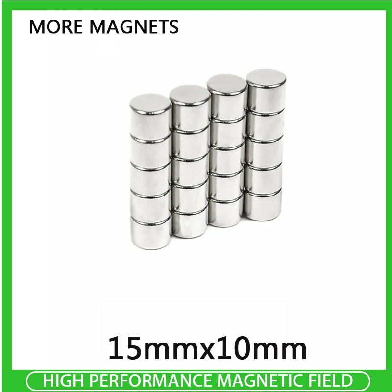 2~50PCS 15x10 Thick Neodymium Strong Magnets 15mm x 10mm Permanent Round Magnet Powerful Magnetic Magnets 15*10mm
2~50PCS 15x10 Thick Neodymium Strong Magnets 15mm x 10mm Permanent Round Magnet Powerful Magnetic Magnets 15*10mm