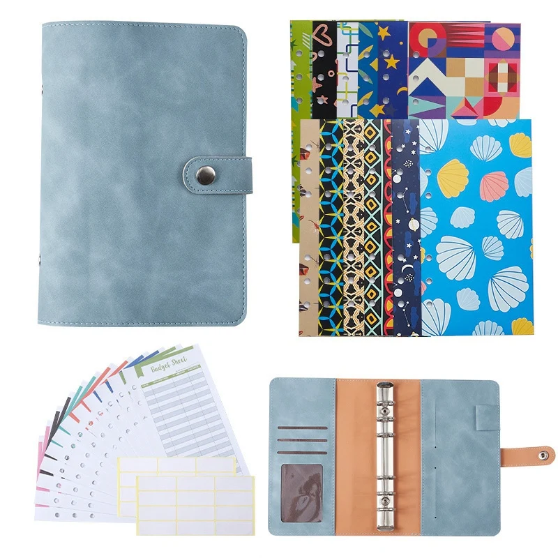 A6 PU Leather Notebook Binder Budget Planner Organizer Binder Cover Envelope Pockets And Expense Budget Sheet
A6 PU Leather Notebook Binder Budget Planner Organizer Binder Cover Envelope Pockets And Expense Budget Sheet