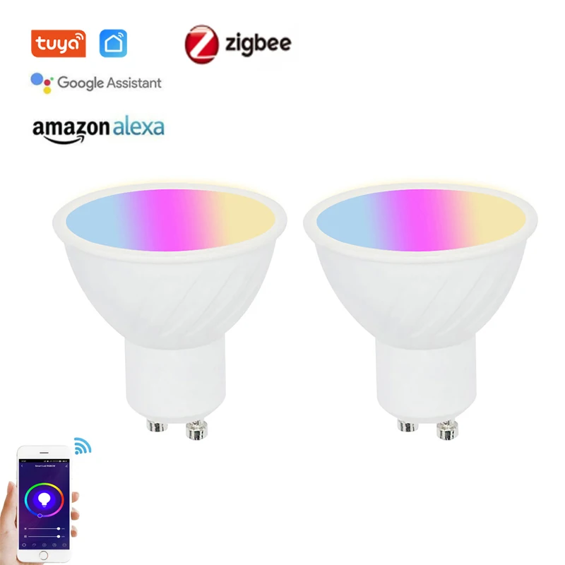 Tuya 5W LED Colour Smart Light Bulb ZigBee GU10 Lamp Voice Control Alexa Google Home Assistant APP Remote Smart Light RGBCW
Tuya 5W LED Colour Smart Light Bulb ZigBee GU10 Lamp Voice Control Alexa Google Home Assistant APP Remote Smart Light RGBCW