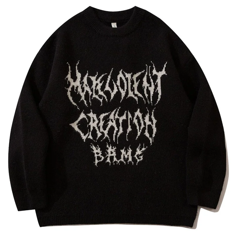 Hip Hop Knitted Sweaters Men Graffiti Print Streetwear Jumper Harajuku Autumn Korean Loose Oversized Casual Couple Pullovers
Hip Hop Knitted Sweaters Men Graffiti Print Streetwear Jumper Harajuku Autumn Korean Loose Oversized Casual Couple Pullovers