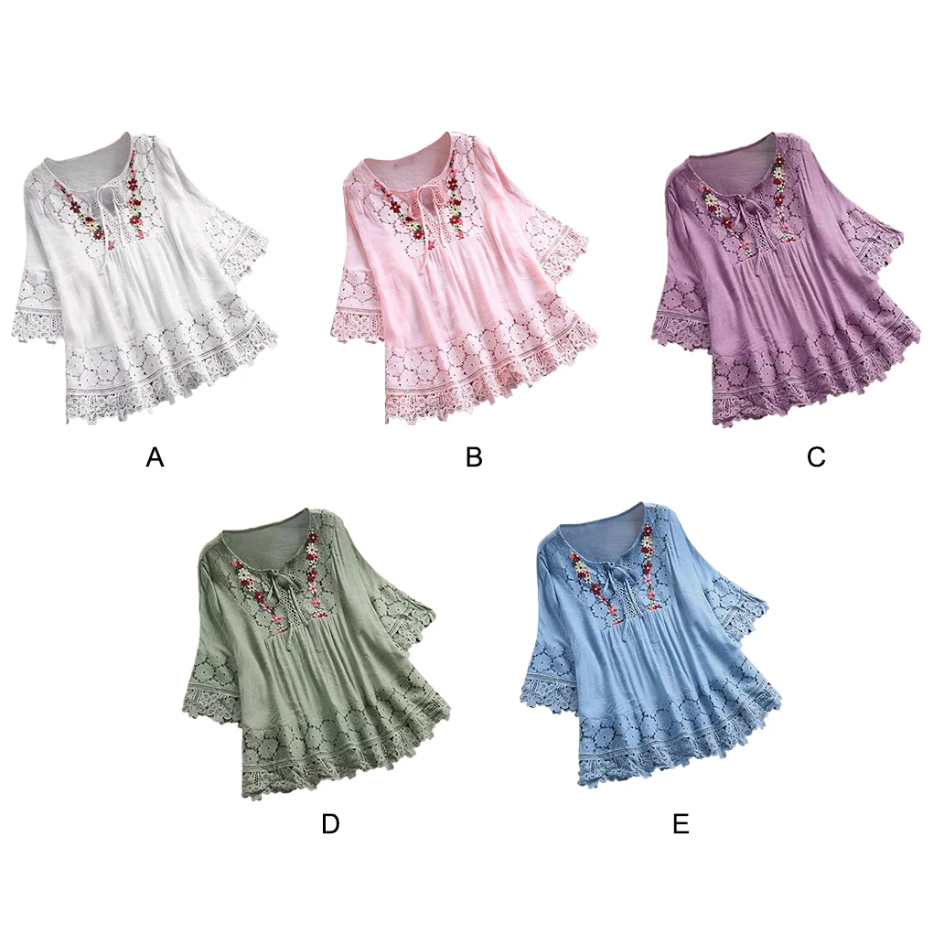 Vintage Blouse For Women - Made Of Comfortable And Durable Summer Fiber V-Neck Shirt Tops Bow Parties 2 It Looks Cool white XXL
Vintage Blouse For Women - Made Of Comfortable And Durable Summer Fiber V-Neck Shirt Tops Bow Parties 2 It Looks Cool white XXL
