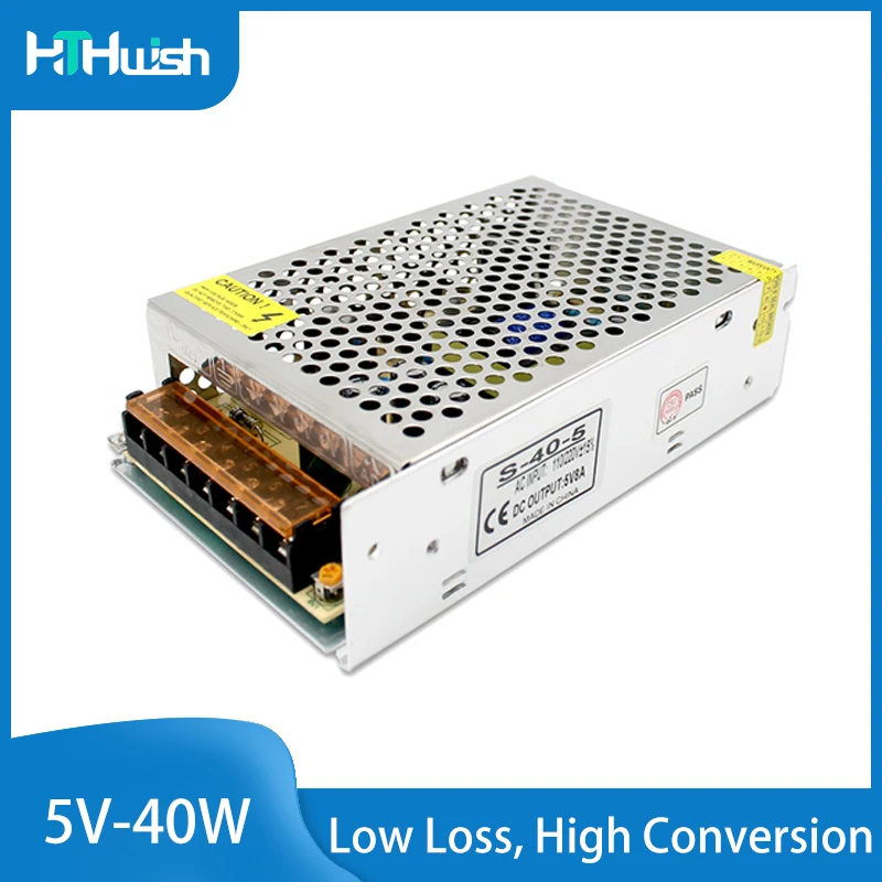 Switching Power Supply DC 220V To 5V 8A Driver for Leds 40W Power AC Adapter Is Suitable for LED Strip Pixel Lights
Switching Power Supply DC 220V To 5V 8A Driver for Leds 40W Power AC Adapter Is Suitable for LED Strip Pixel Lights