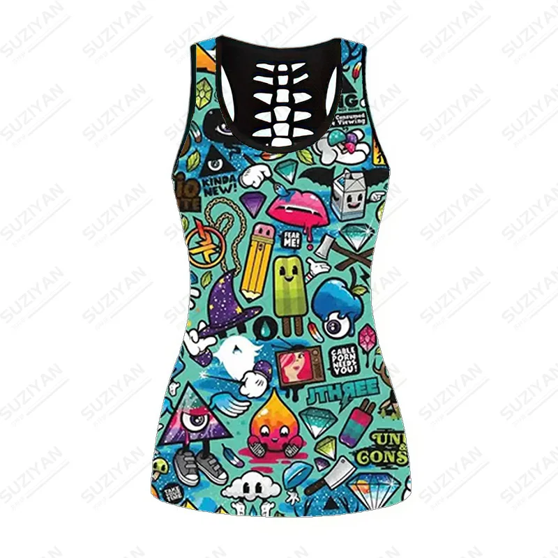 Yoga Clothes Summer Tops Cutout Vest Yoga Top 3D Printing Summer Clothes For Women Tank Top Women Tight Tops Tank Tops Short
Yoga Clothes Summer Tops Cutout Vest Yoga Top 3D Printing Summer Clothes For Women Tank Top Women Tight Tops Tank Tops Short
