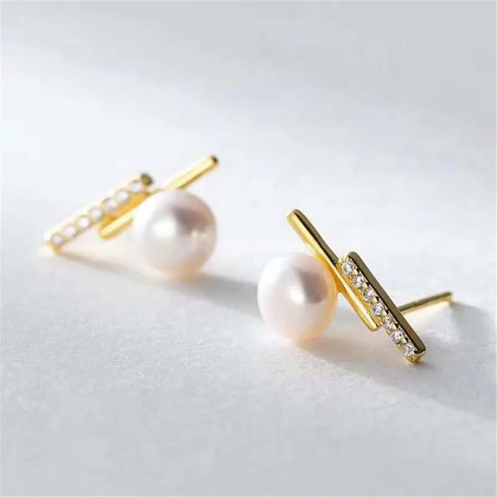 925 Silver Pearl Beads Stud Earrings Setting Base Diy Jewelry Making Findings&Components
925 Silver Pearl Beads Stud Earrings Setting Base Diy Jewelry Making Findings&Components