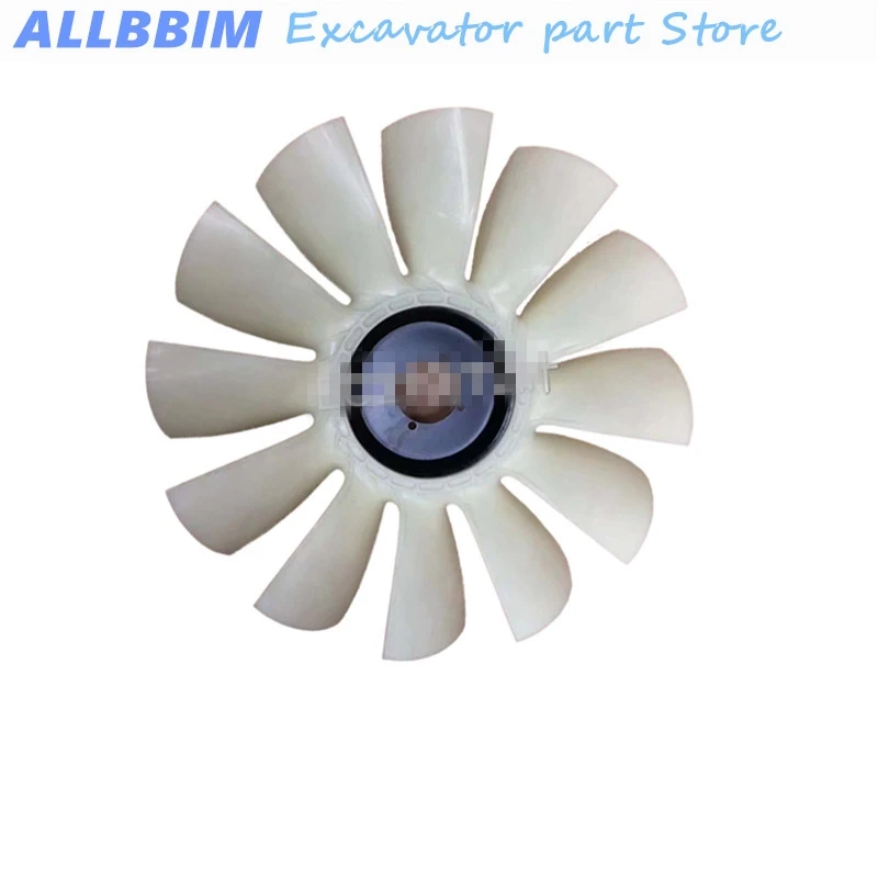 

For VOLVO EC210B 240 290B CD Engine Heat dissipation 12 leaf fan leaf high quality excavator accessories free shipping