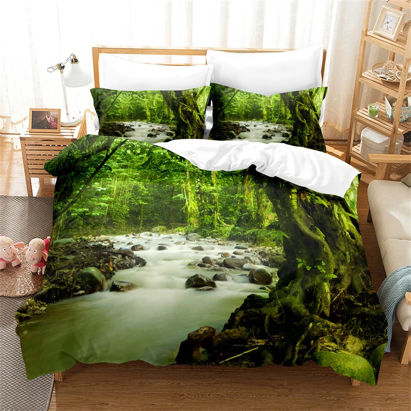 Green Forest Bedding Set Plant Duvet Cover Set 3d Kids Bedding Fashion King Size Comforter Bedding Sets Queen Duvet Cover Set
Green Forest Bedding Set Plant Duvet Cover Set 3d Kids Bedding Fashion King Size Comforter Bedding Sets Queen Duvet Cover Set