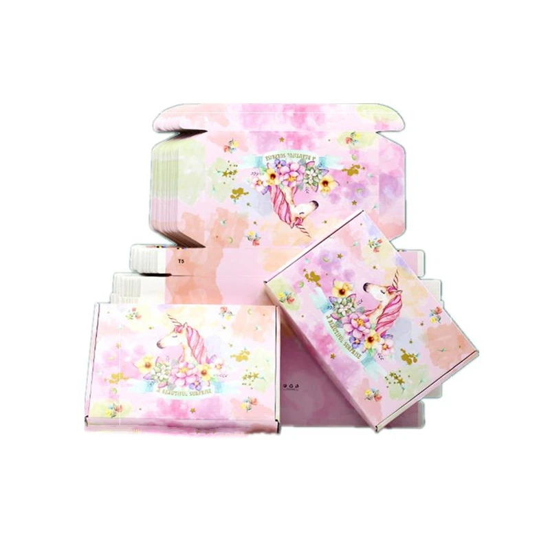 10pcs Pink Unicorn Corrugated Carton Hard Paper Packaging Box For Shipping Cosmetics/Pajamas Gift Package Box
10pcs Pink Unicorn Corrugated Carton Hard Paper Packaging Box For Shipping Cosmetics/Pajamas Gift Package Box