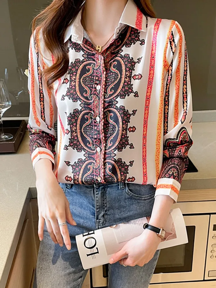 Women Long Sleeve Elegant Shirts New Arrival 2022 Spring Korean Style Vintage Print All-match Office Lady Casual Tops Shirt W984
Women Long Sleeve Elegant Shirts New Arrival 2022 Spring Korean Style Vintage Print All-match Office Lady Casual Tops Shirt W984