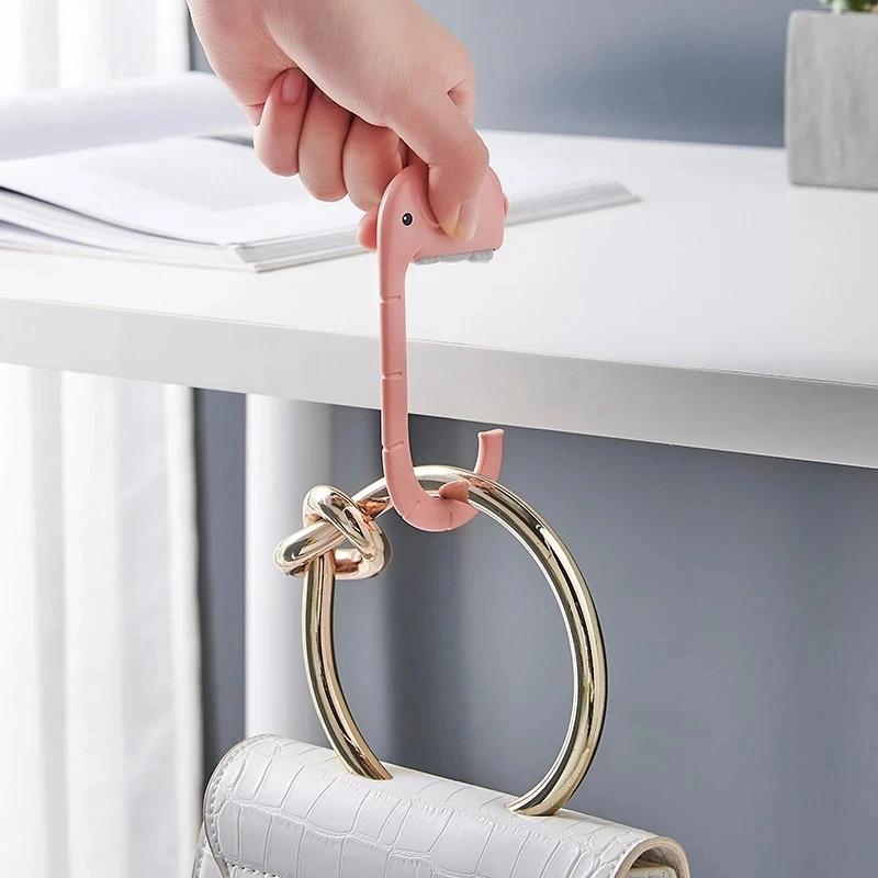 Creative Purse Bag Hooks 1pcs Table Side Hangers Hanging Decorative Better Bearing Capacity Handbag Hanger Non-marking Portable
Creative Purse Bag Hooks 1pcs Table Side Hangers Hanging Decorative Better Bearing Capacity Handbag Hanger Non-marking Portable