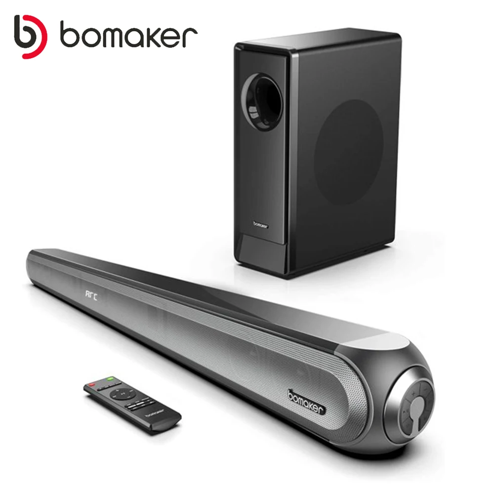 BOMAKER 240W 2.1 TV Soundbar Speaker Home Theater Bluetooth Speaker Subwoofer Dolby 3D Surround Sound System Soundbar Speakers
BOMAKER 240W 2.1 TV Soundbar Speaker Home Theater Bluetooth Speaker Subwoofer Dolby 3D Surround Sound System Soundbar Speakers