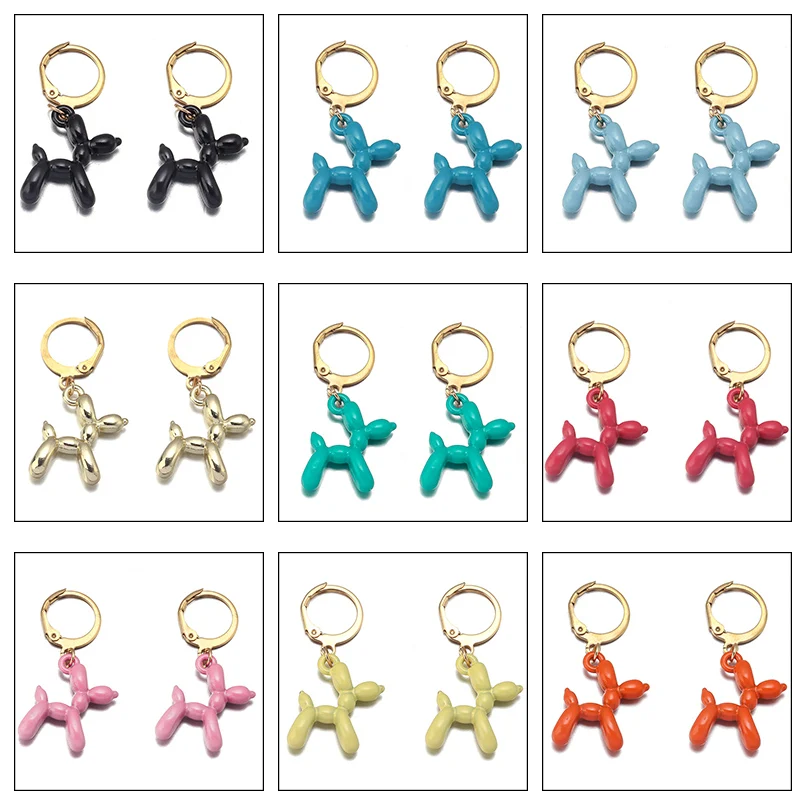 18.5mm Alloy Spray Paint Glossy Bubble Dog Shape Earrings Various Color Jewelry Accessories For Women Girl Gift
18.5mm Alloy Spray Paint Glossy Bubble Dog Shape Earrings Various Color Jewelry Accessories For Women Girl Gift