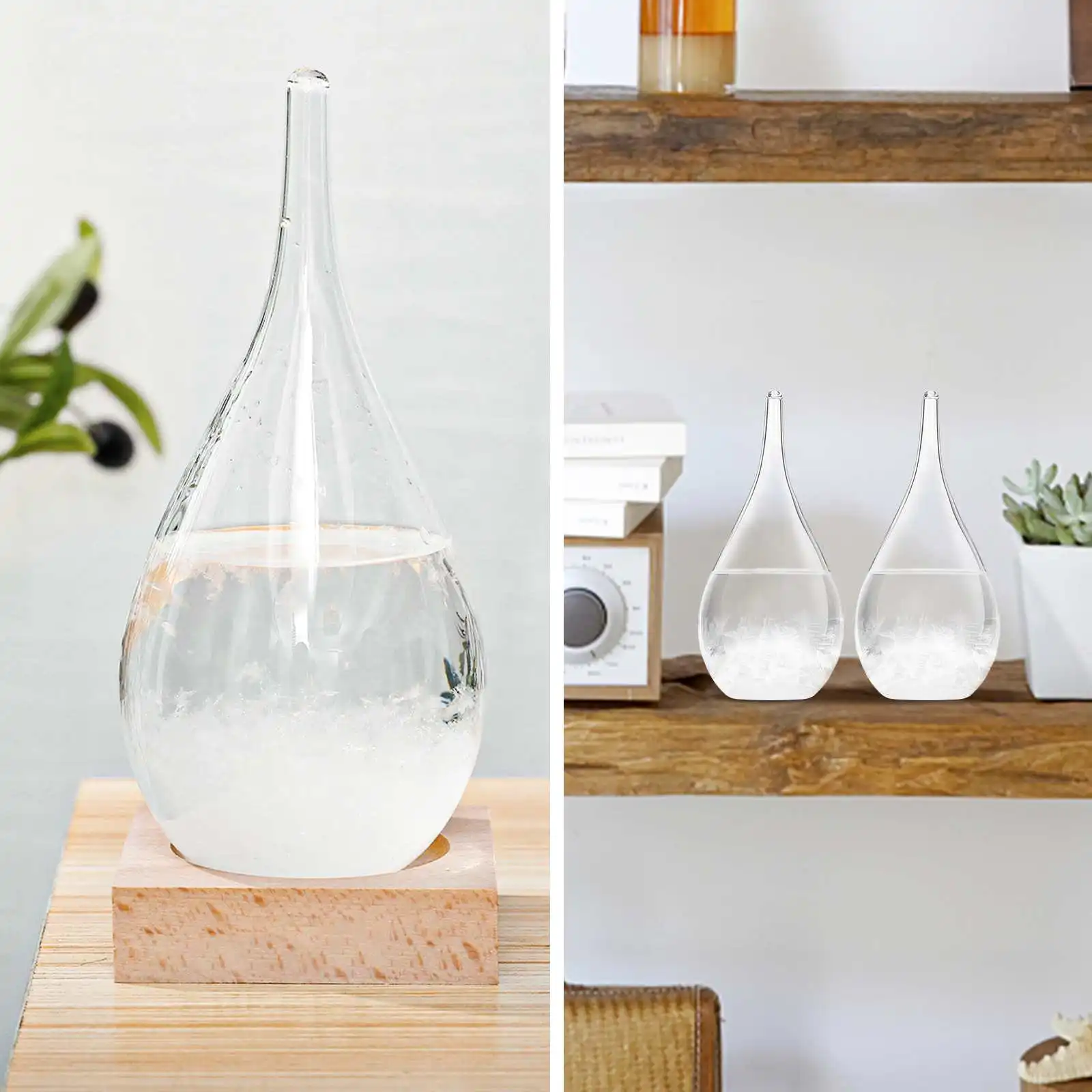 European Style Weather Forecasts Bottles Waterdrop Gifts Glass Storm Crafts Table Decoration Storm Glass Miniatures
European Style Weather Forecasts Bottles Waterdrop Gifts Glass Storm Crafts Table Decoration Storm Glass Miniatures