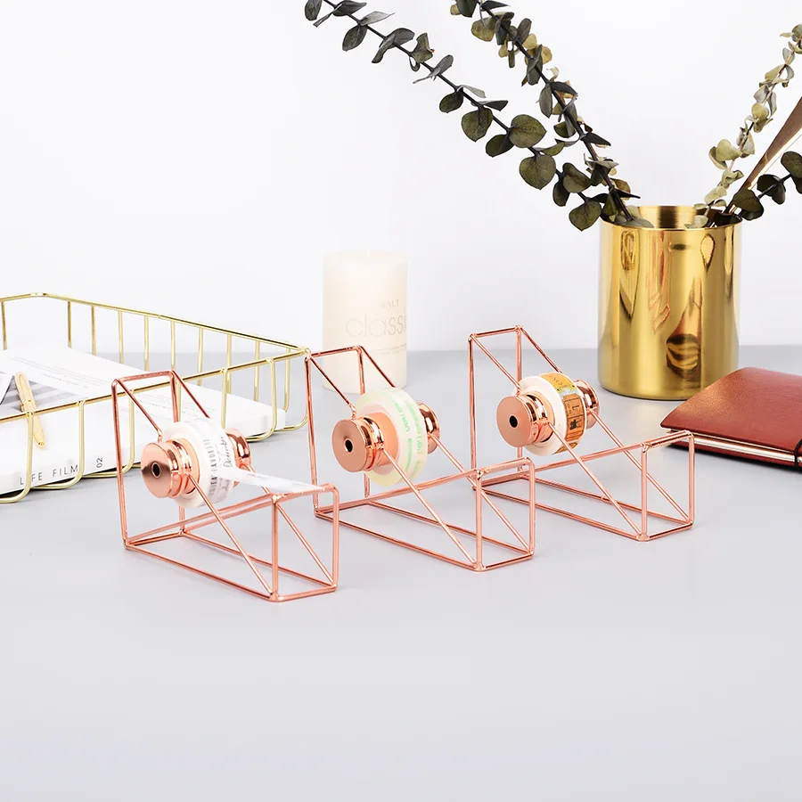 Rose Gold Hollow Tape Cutter Washi Storage Organizer Stationery Office Supplies JUN-28A
Rose Gold Hollow Tape Cutter Washi Storage Organizer Stationery Office Supplies JUN-28A