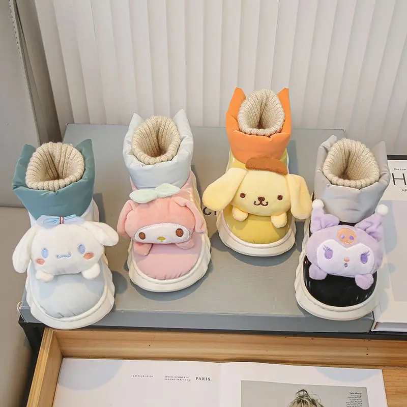 Sanrios Kuromi My Melody Cinnamoroll Pompom Children Snow Boots Winter Girls New Thick Base Cold Prevention Warm Bread Cotton
Sanrios Kuromi My Melody Cinnamoroll Pompom Children Snow Boots Winter Girls New Thick Base Cold Prevention Warm Bread Cotton