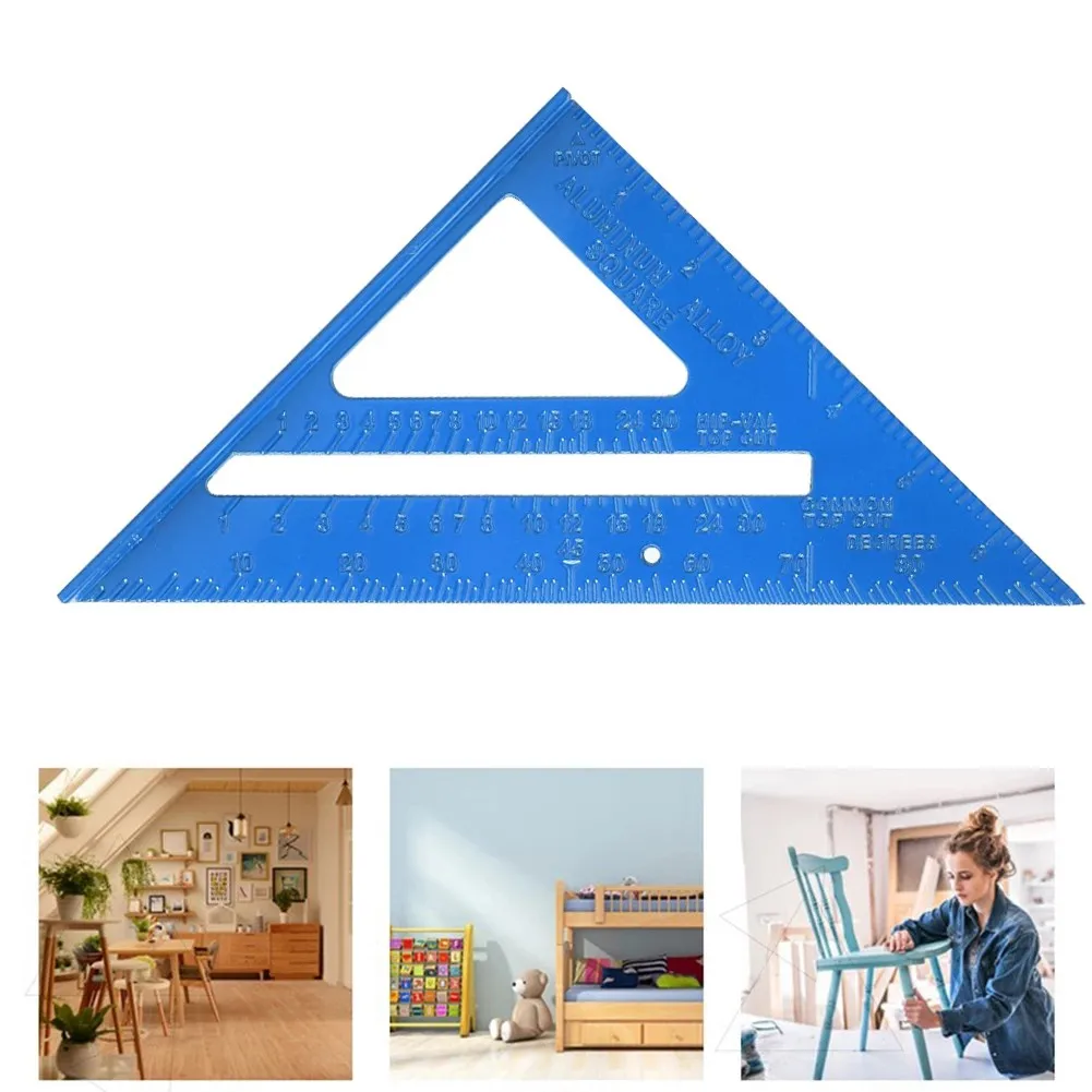 1 Pc Triangular Ruler 7inch Imperial Aluminum Alloy Speed Square Triangular Protractor Ruler Woodwork Carpentry Measuring Tools
1 Pc Triangular Ruler 7inch Imperial Aluminum Alloy Speed Square Triangular Protractor Ruler Woodwork Carpentry Measuring Tools