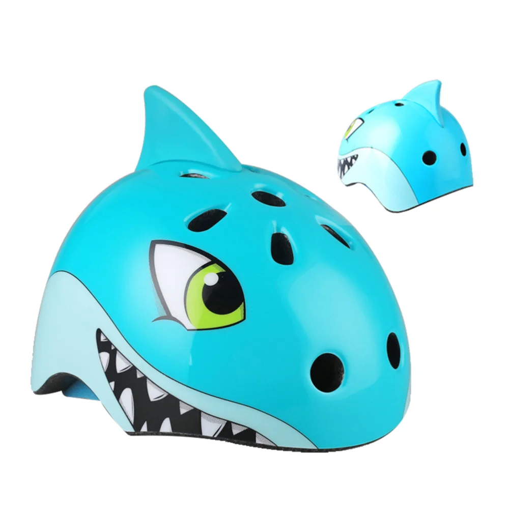 Children's Bike Helmet Children Sports Helmet 3D Cartoon Shark Helmets for Skating Cycling Riding - Size 50-54cm (Blue)
Children's Bike Helmet Children Sports Helmet 3D Cartoon Shark Helmets for Skating Cycling Riding - Size 50-54cm (Blue)