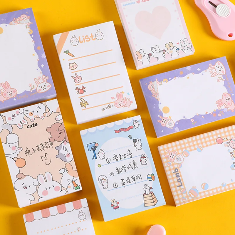100 Sheets Cartoon Memo Pad Kawaii Design Stickers Memo Notepad Scrapbooking Planner Sticky Notes School Supplies Stationery
100 Sheets Cartoon Memo Pad Kawaii Design Stickers Memo Notepad Scrapbooking Planner Sticky Notes School Supplies Stationery
