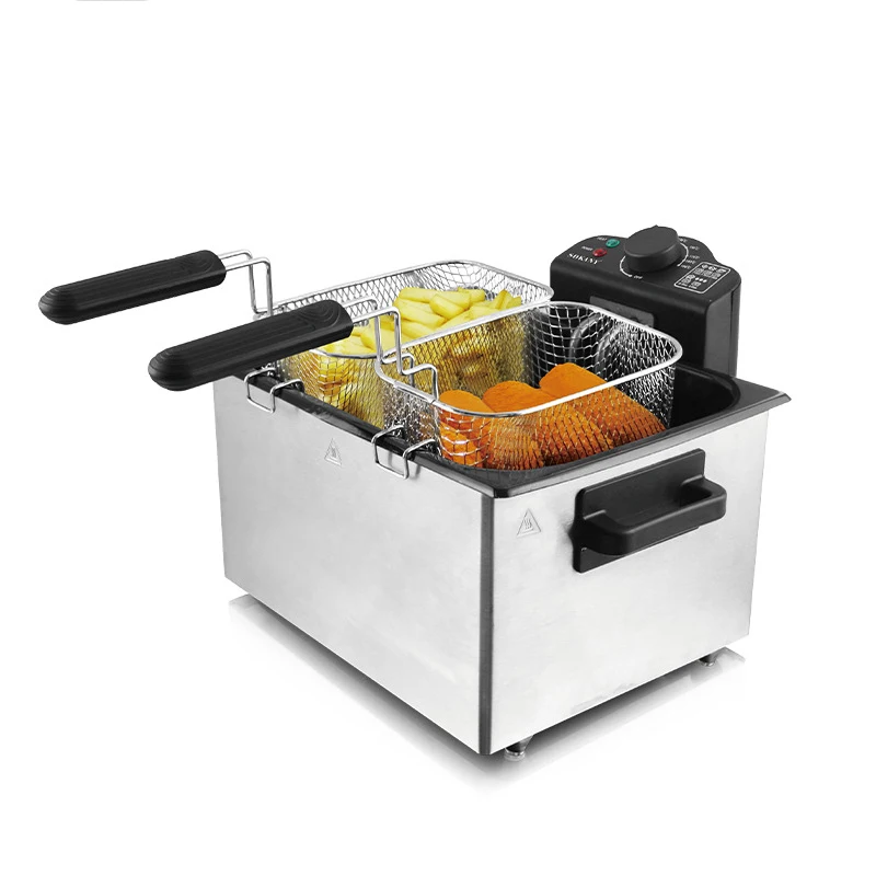 5L homehold Dual Basket Pro Fry Immersion Element Black Deep Fryer Professional-Style Deep Fryer
5L homehold Dual Basket Pro Fry Immersion Element Black Deep Fryer Professional-Style Deep Fryer