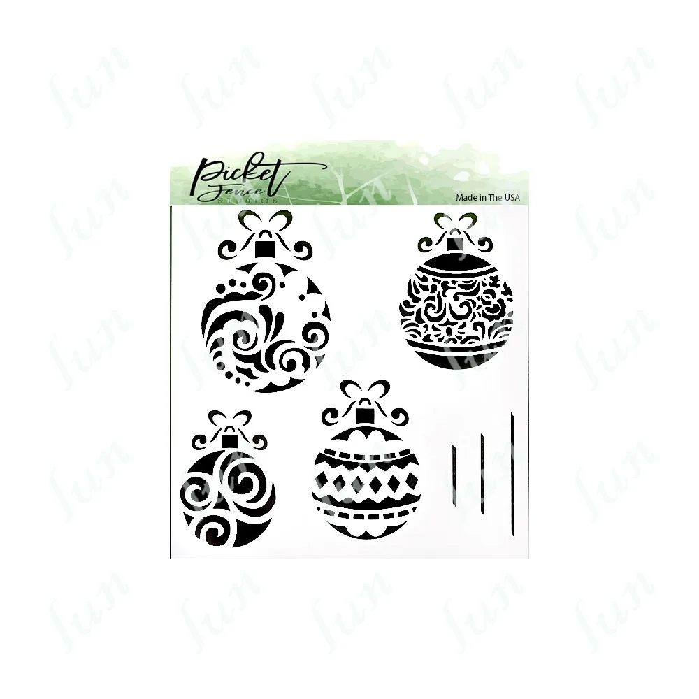 Christmas Ornaments Layering Drawing Stencils for Scrapbooking Decoration Embossing Template Molds Diy Paper Card Album Work
Christmas Ornaments Layering Drawing Stencils for Scrapbooking Decoration Embossing Template Molds Diy Paper Card Album Work