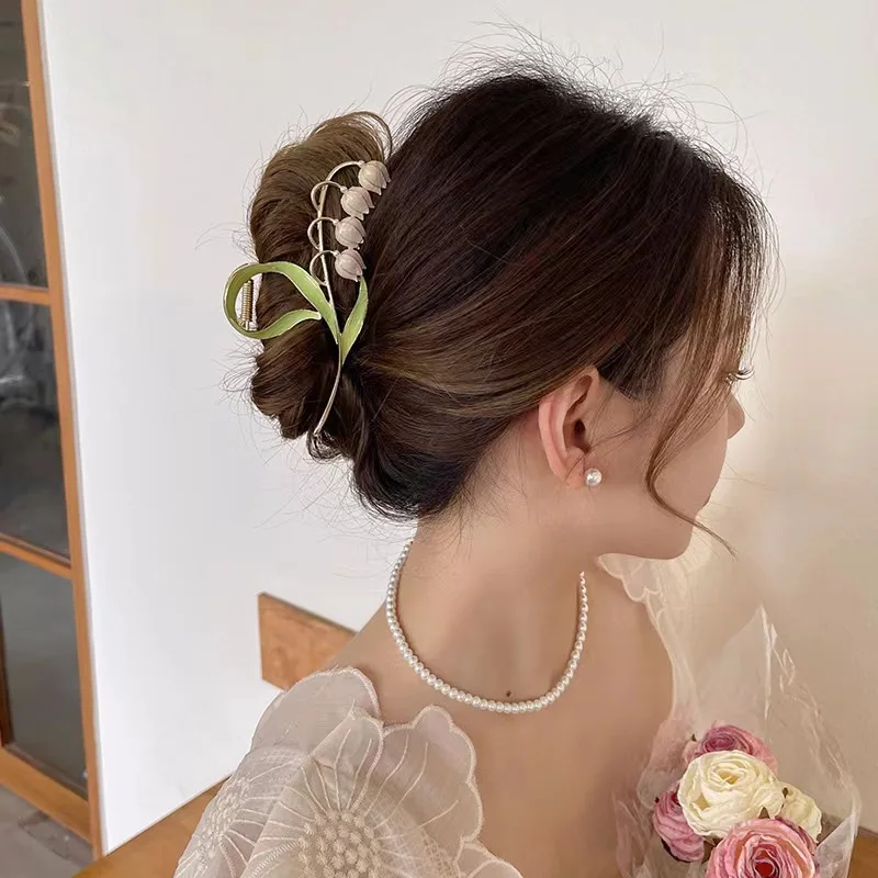 Tulip Hair Claws Elegant Barrette Crab Ponytail Clip Tulip Metal Women Girls Headwear Shark Clip Hair Accessories Flower Hairpin
Tulip Hair Claws Elegant Barrette Crab Ponytail Clip Tulip Metal Women Girls Headwear Shark Clip Hair Accessories Flower Hairpin