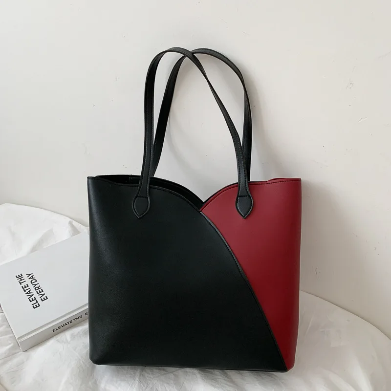 New Handbag Two-color Stitching Fashion Large-capacity Shoulder Bag Tote Women Handbags
New Handbag Two-color Stitching Fashion Large-capacity Shoulder Bag Tote Women Handbags