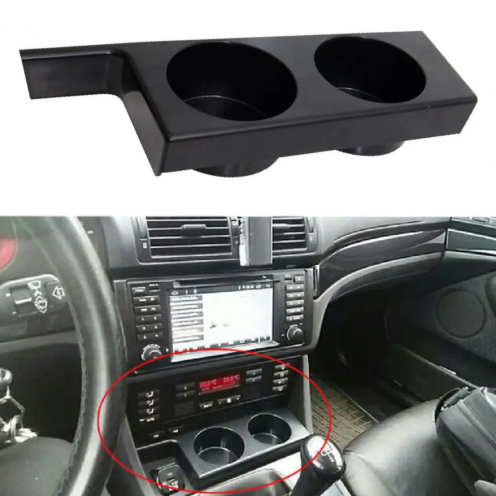 

Cup Holder Anti Slip Easy Installation Front Seat Dual Cup Holder Insert for BMW 540i M5 Series 5 E39 97-03