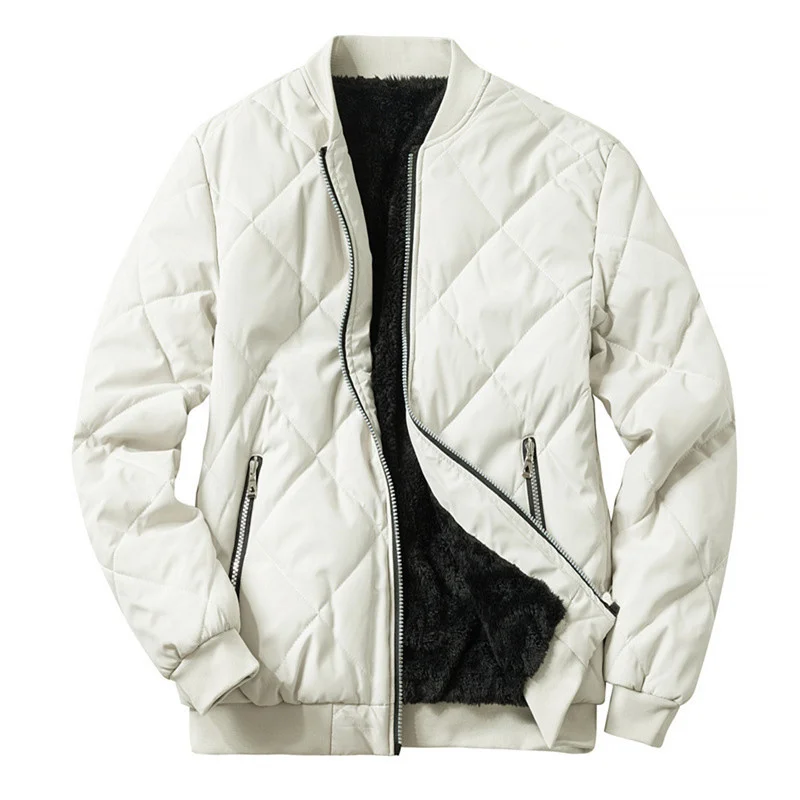Thick Men's Casual Fleece Jacket Solid Loose Cotton Air Force Bomber M-5XL Warm Coat for Male
Thick Men's Casual Fleece Jacket Solid Loose Cotton Air Force Bomber M-5XL Warm Coat for Male