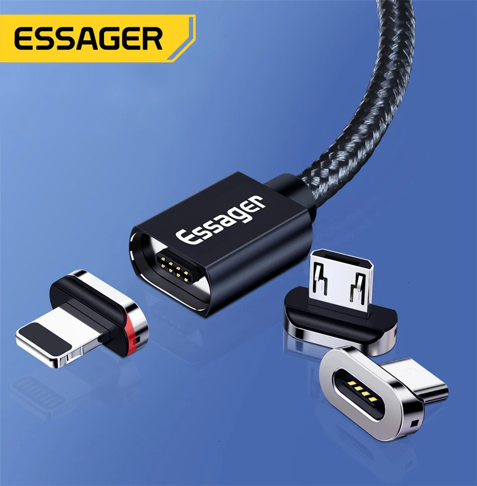 Essager Magnetic Cable USB Type C Micro Lightning Fast Charging Phone Cable For iPhone 13 12 Xiaomi Data Cord Wire Charger USB C 
Essager Magnetic Cable USB Type C Micro Lightning Fast Charging Phone Cable For iPhone 13 12 Xiaomi Data Cord Wire Charger USB C